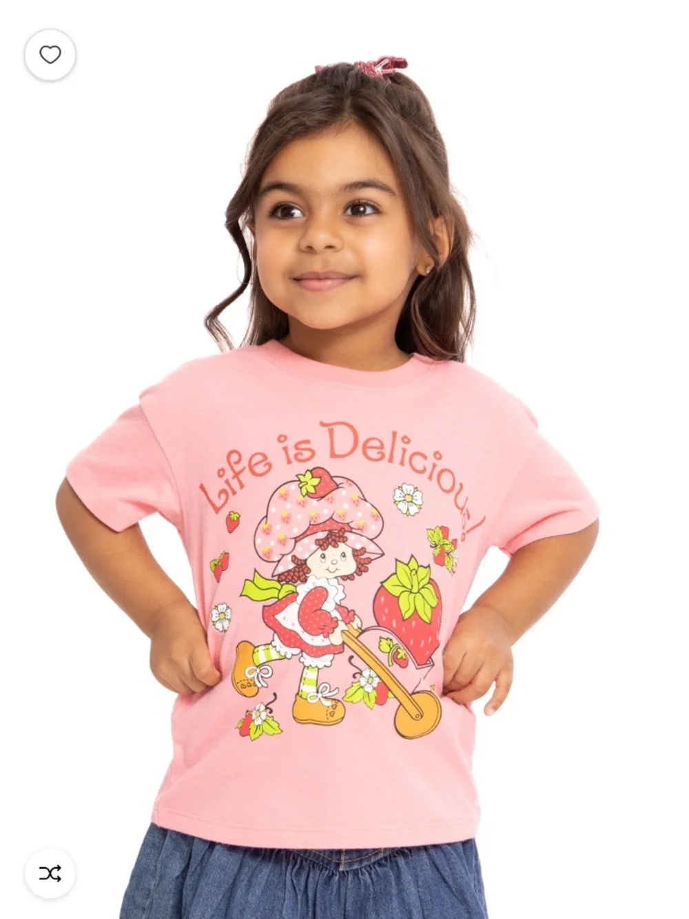 Strawberry Shortcake Toddler Girls Graphic Crewneck Tee Shirt 5T NWT
